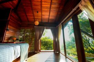 Balkón nebo terasa v ubytování Heavens Acres Lodge