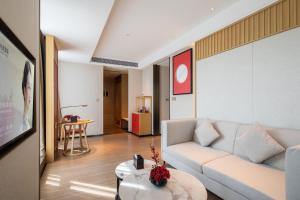 Area soggiorno di Echeng Hotel - Huawei Base Store in Shenzhen
