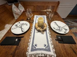 Nápoje v ubytování Ferienwohnung Bergzua