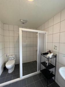 a bathroom with a toilet and a sink at GO Bill B&B in Xinyi