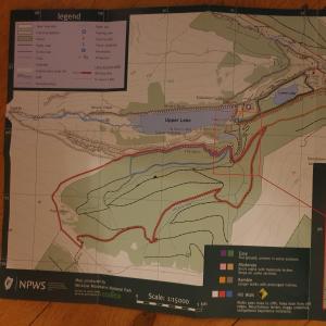 eine Karte des nwvs-Weges in der Unterkunft FOREST VIEW Woodland lodge in Ballard