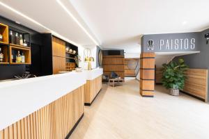 TV a/nebo společenská místnost v ubytování Hotel Paistos Paestum