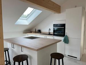 Kuchyň nebo kuchyňský kout v ubytování DG-Wohnung in Starnberg Nord