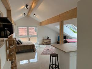 Posezení v ubytování DG-Wohnung in Starnberg Nord