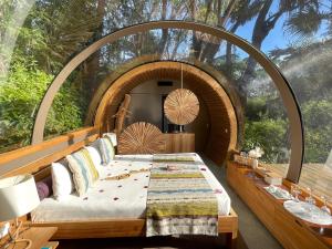 Istumisnurk majutusasutuses Bubble Lodge Bois Chéri Plantation