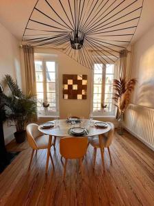 Posezení v ubytování Appartement de charme Les Orfèvres