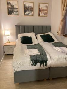 Katil atau katil-katil dalam bilik di Apartament Sowia Enklawa