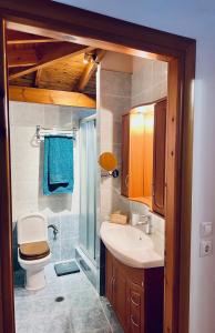 Ванна кімната в Thalassia Avra Stegna Beach