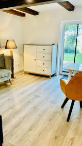 Posezení v ubytování Hof Steinhütten Tiny Rooms