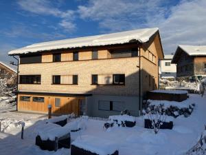 Ferienwohnung Grunholz during the winter