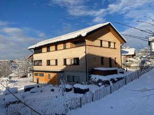 Ferienwohnung Grunholz during the winter