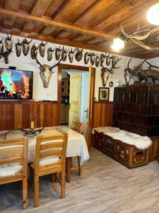 TV a/nebo společenská místnost v ubytování Apartmaji pr' Matičo