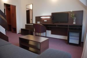 TV a/nebo společenská místnost v ubytování Hotel Vír