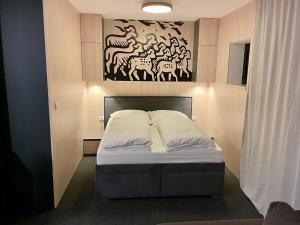 Posteľ alebo postele v izbe v ubytovaní Apartmán A29-2, Hrabovo, Ružomberok
