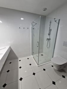 Et badeværelse på Czarna Perła-Apartament 514