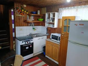Kuhinja oz. manjša kuhinja v nastanitvi Cabañas don Vicente