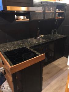 Dapur atau dapur kecil di Molle Alojamiento Serrano