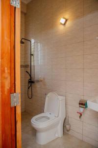 A bathroom at Mahogany Mine Apartments-1