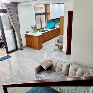 Χώρος καθιστικού στο Homestay Thule