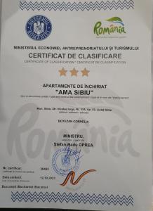 un faux certificat de diplôme avec un faux diplôme dans l'établissement Apartament AMA Sibiu, à Sibiu