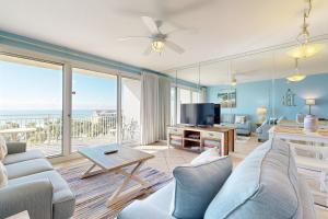 a living room with a view of the ocean at Sterling Shores 510 Destin (Condo) in Destin