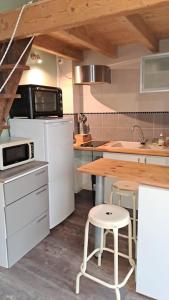 Kuchyň nebo kuchyňský kout v ubytování Studio Chatel Guyon centre