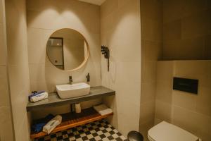 Koupelna v ubytování Coop Hotell