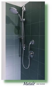 a shower with a shower head in a bathroom at Matalé - casa vacanze in Taranto