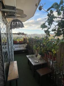 Balkón nebo terasa v ubytování B&B Maria