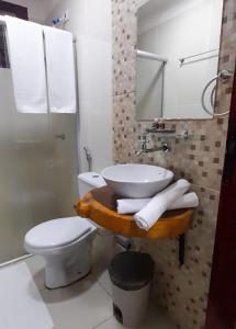Salle de bains dans l'établissement Trilha dos Ventos Cumbuco