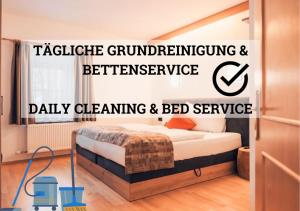 Łóżko lub łóżka w pokoju w obiekcie Ferienwohnung Nassfeld