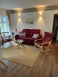 Posezení v ubytování Wohnung Bö - Alte Schule