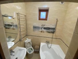 Koupelna v ubytování Садиба У Дохтора Відпочинок у Карпатах