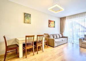 Posezení v ubytování 3-room Apartment NFT New Gudauri 404