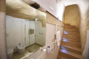 Koupelna v ubytování la cava dei desideri