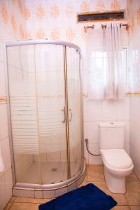 łazienka z prysznicem i toaletą w obiekcie PEACE Homes w mieście Kigali