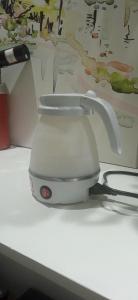 a white blender sitting on top of a counter at Lapa Bed & Breakfast in Rio de Janeiro