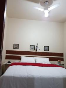 Ένα ή περισσότερα κρεβάτια σε δωμάτιο στο Hotel Minastur
