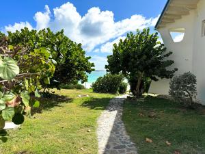 Zahrada ubytování Top floor unit 520 ft2 - 48 m2 with stunning dominant view on ocean, St Barth, Orient Bay