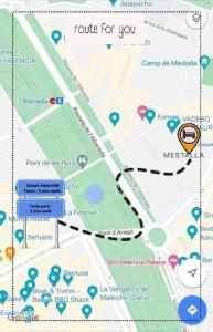 un mapa con una ruta para ti en él en NAP v en Valencia