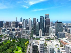 Nespecifikovaný výhled na destinaci Melbourne nebo výhled na město při pohledu z hotelu