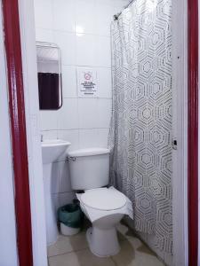Bathroom sa Hostal Arrayan