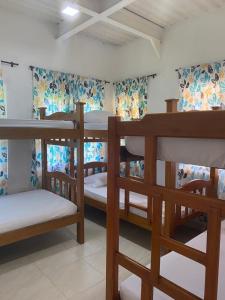 Postel nebo postele na pokoji v ubytování Cabañas Paulamar-Apto 3- Tolu