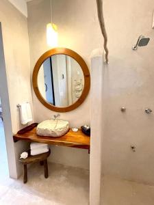 Phòng tắm tại Casa Nuup Holbox