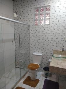 Koupelna v ubytování Casa com Piscina