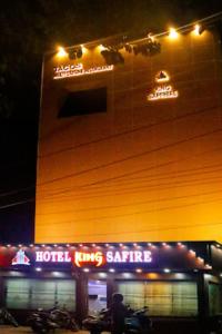 a building with a hoteliking sire sign on it at HOTEL KING SAFIRE , Port Blair in Port Blair