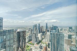 Γενική άποψη της πόλης Μελβούρνη ή θέα της πόλης από  αυτό το διαμέρισμα