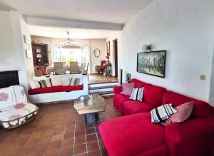 Зона вітальні в GASABRA Villa avec piscine au Domaine de Font Mourier à 5km de Saint Tropez pour 6 personnes