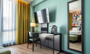 Postel nebo postele na pokoji v ubytování Thon Hotel Snø