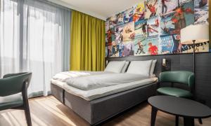 Postel nebo postele na pokoji v ubytování Thon Hotel Snø + 31 fotografií